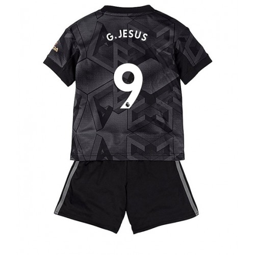 Fotbalové Dres Arsenal Gabriel Jesus #9 Dětské Venkovní 2022-23 Krátký Rukáv (+ trenýrky)